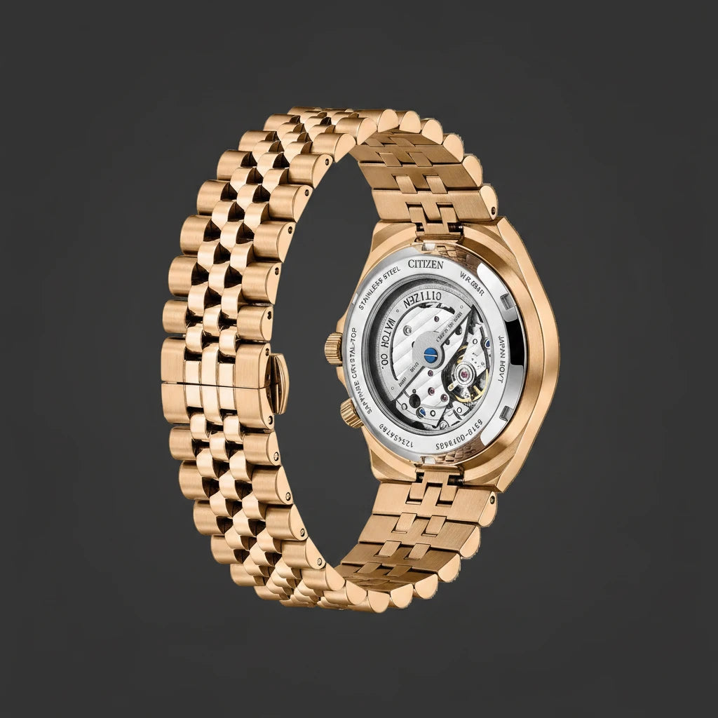Citizen Tsuyosa 60 NK0023-57L 40mm Automatic Rose Gold-Tone Blue Dial Watch
