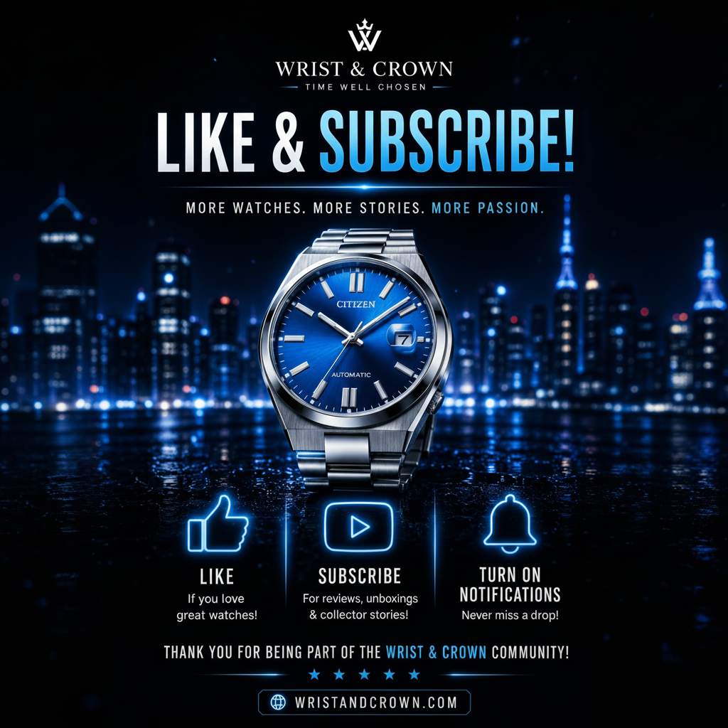 Citizen Tsuyosa “Glowing Blue” NJ0158-89L – 40mm Automatic Limited Edition Pantone Blue Dial Watch