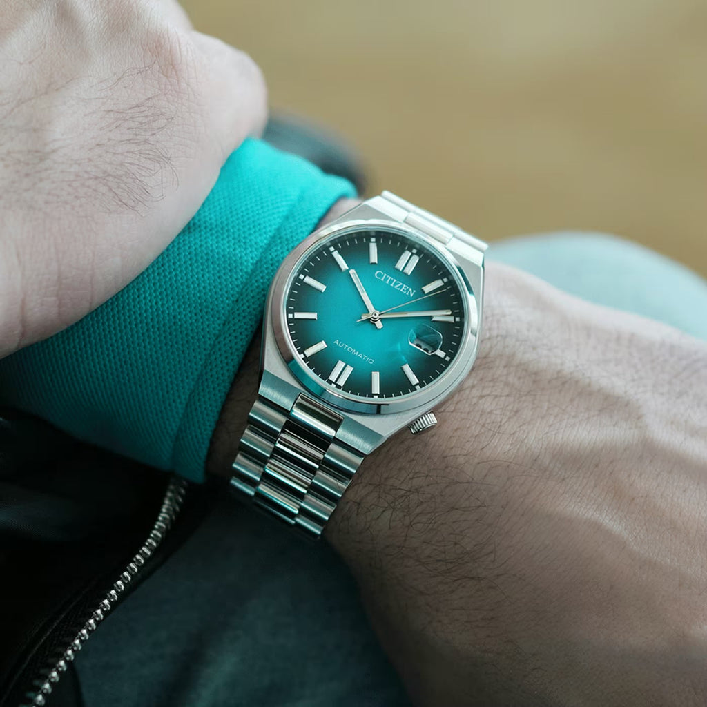 Citizen Tsuyosa Automatic 40mm Turquoise Sunburst Dial Stainless Steel | NJ0151-88X