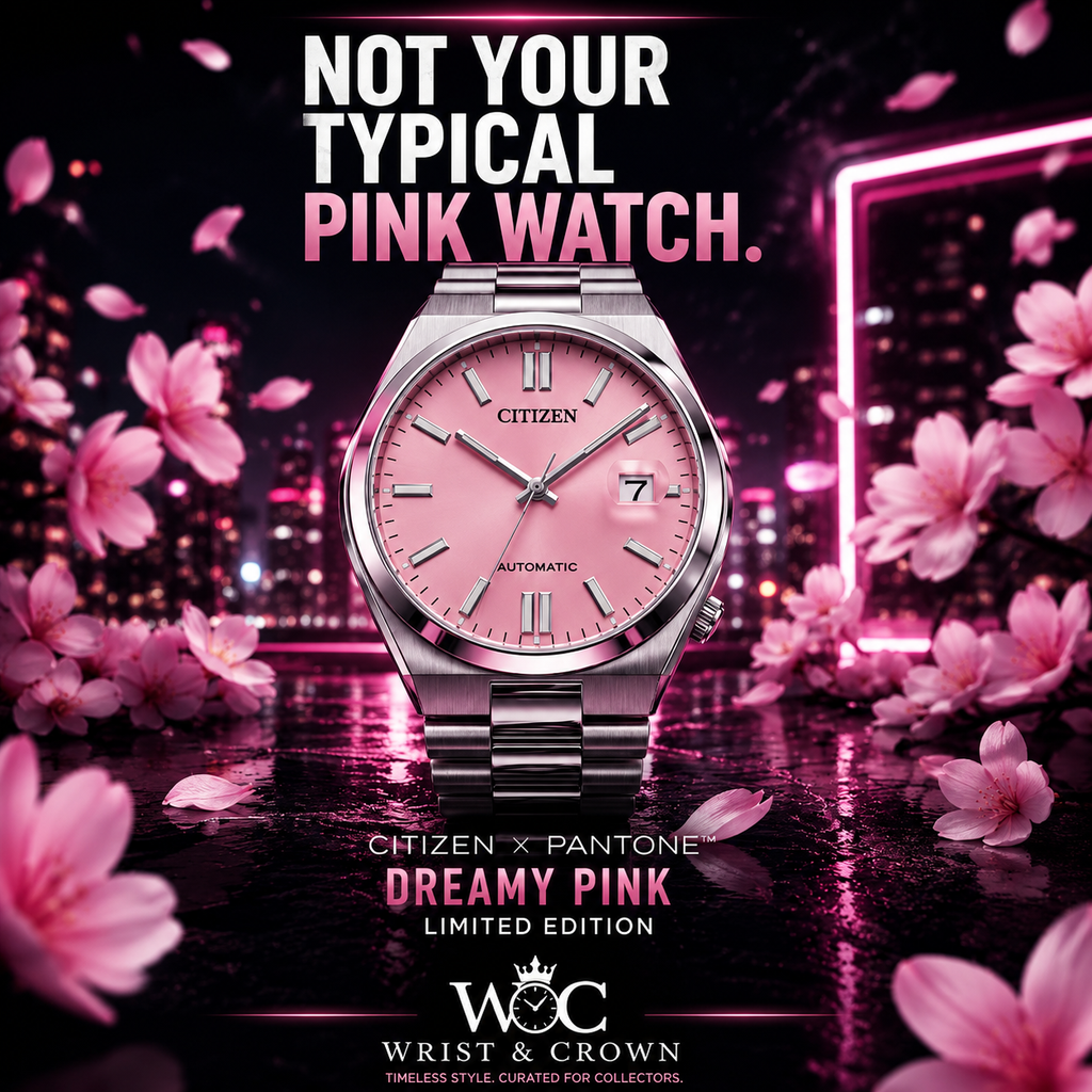 Citizen Tsuyosa x Pantone Dreamy Pink NJ0158-89X – 40mm Automatic Limited Edition Watch