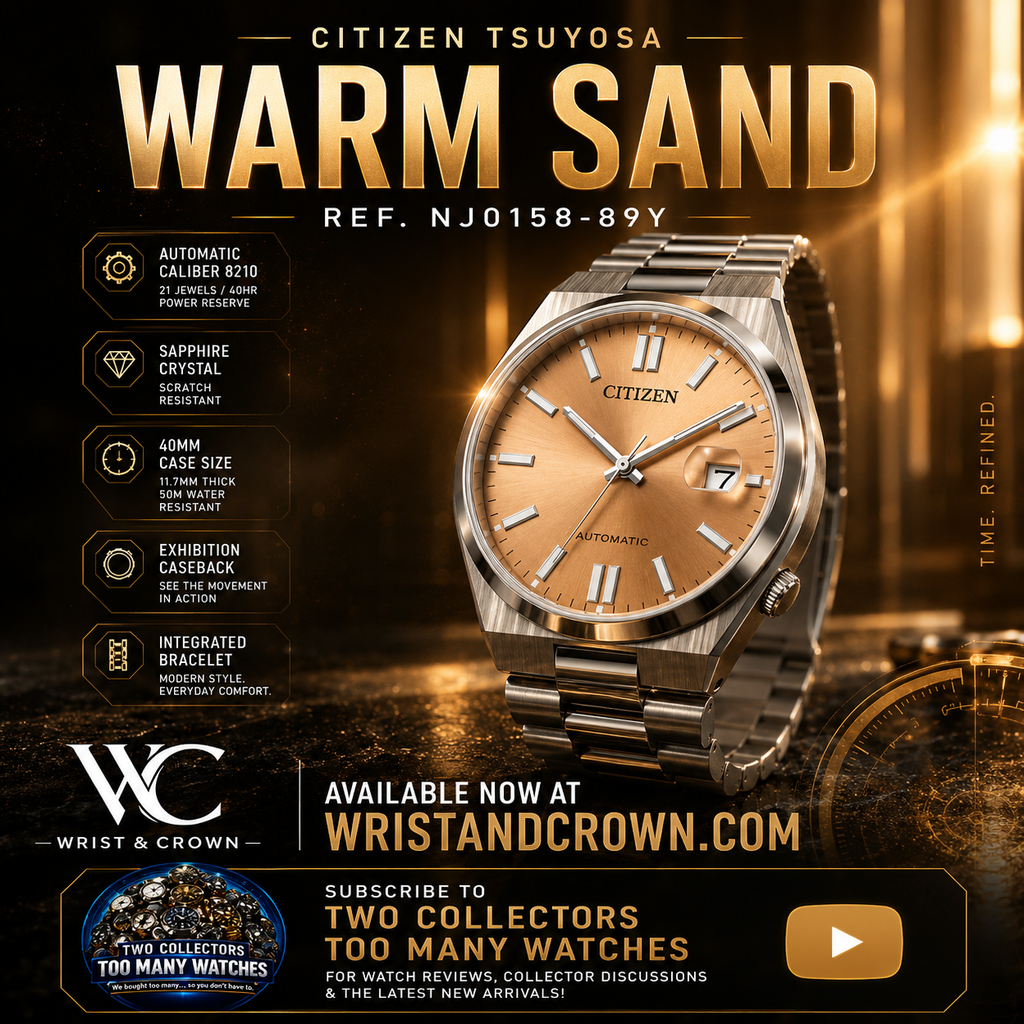Citizen Tsuyosa NJ0158-89Y 40mm Automatic Warm Sand Dial Stainless Steel Watch