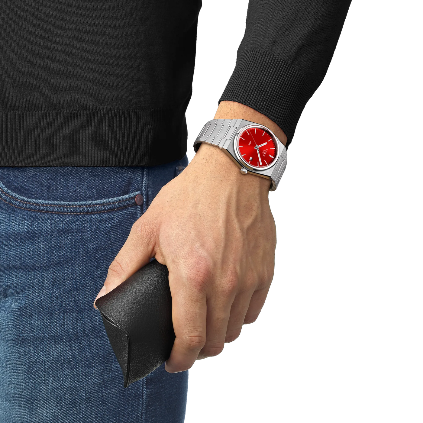 Tissot PRX 40mm Red Dial Quartz T137.410.11.421.00 Swiss Made Watch