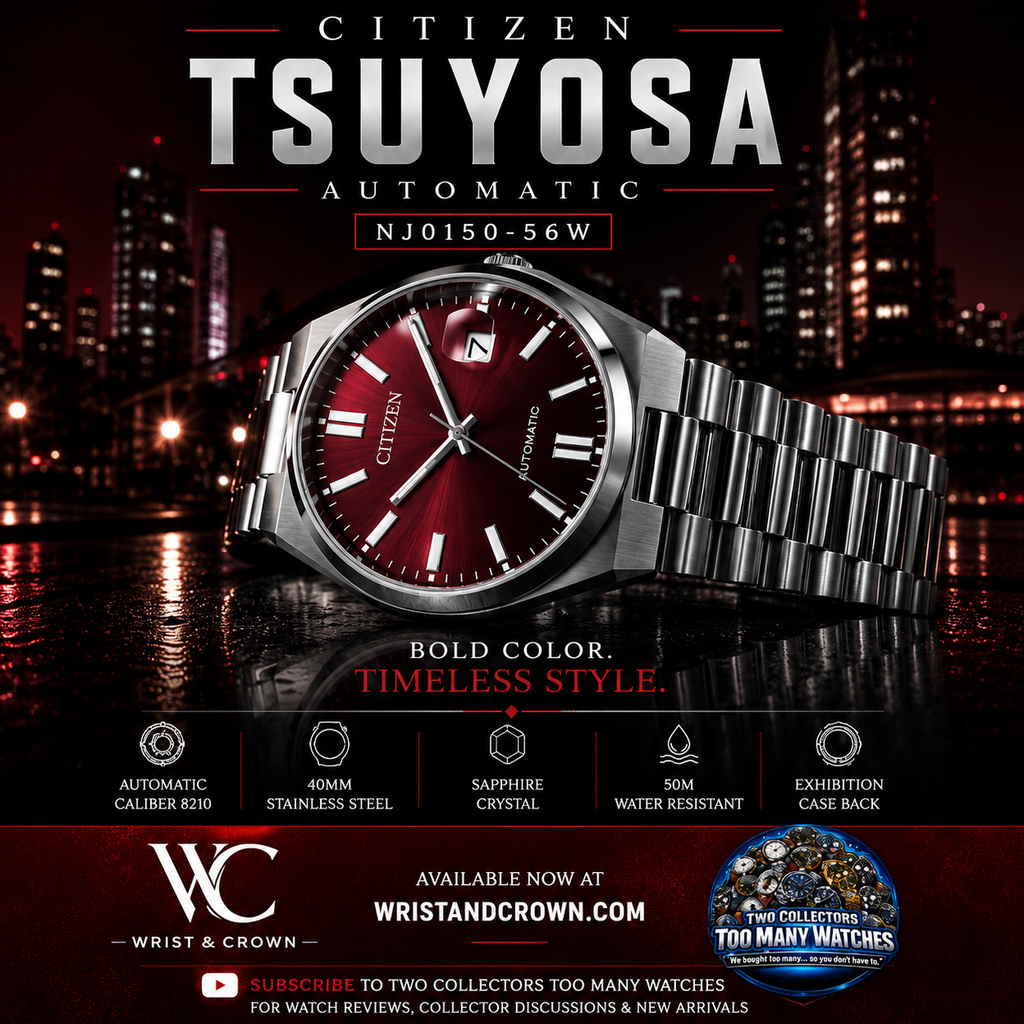 Citizen TSUYOSA NJ0150-56W 40mm Automatic Burgundy Dial Stainless Steel Watch