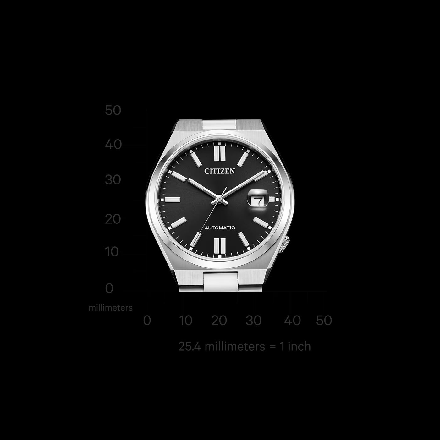Citizen Tsuyosa Automatic Black Dial Stainless Steel 40mm Watch – NJ0150-81E