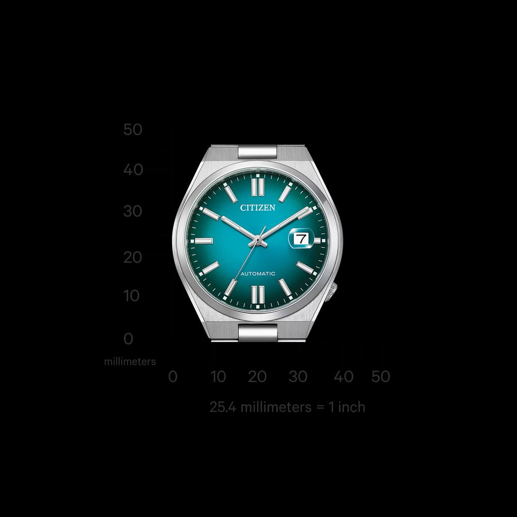 Citizen Tsuyosa Automatic 40mm Turquoise Sunburst Dial Stainless Steel | NJ0151-88X