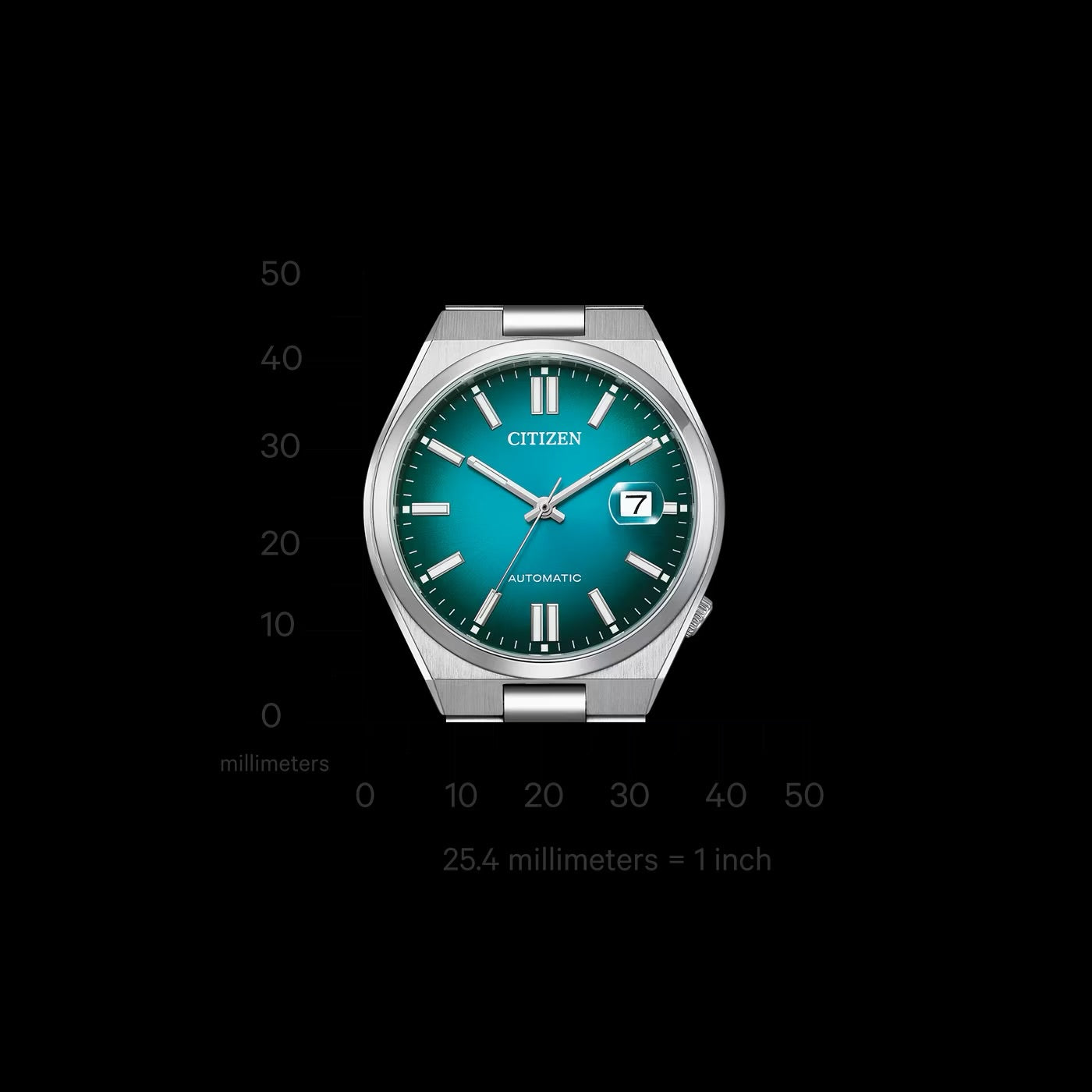 Citizen Tsuyosa Automatic 40mm Turquoise Sunburst Dial Stainless Steel | NJ0151-88X