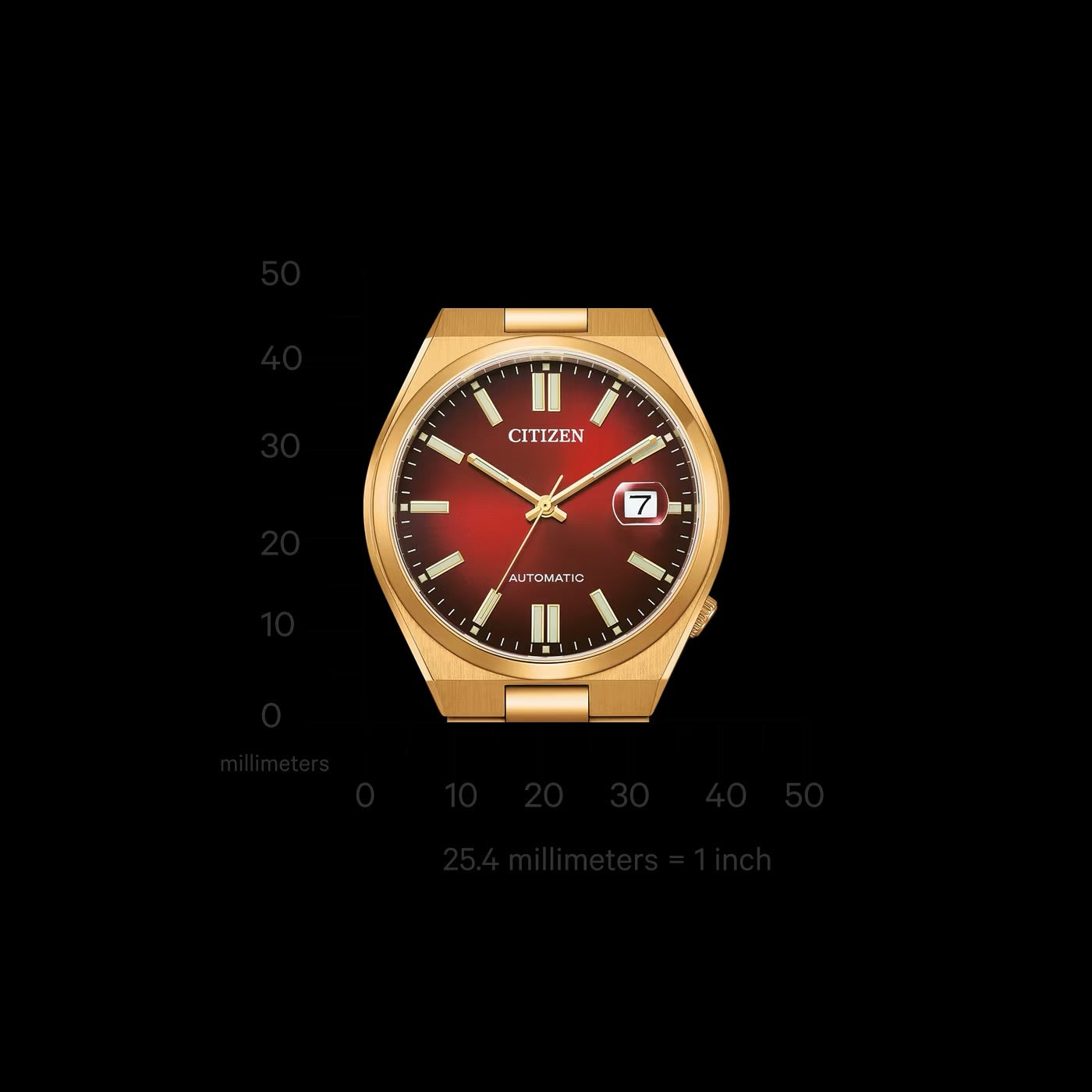 Citizen Tsuyosa Automatic Scarlet Red Dial Gold-Tone | NJ0153-82X