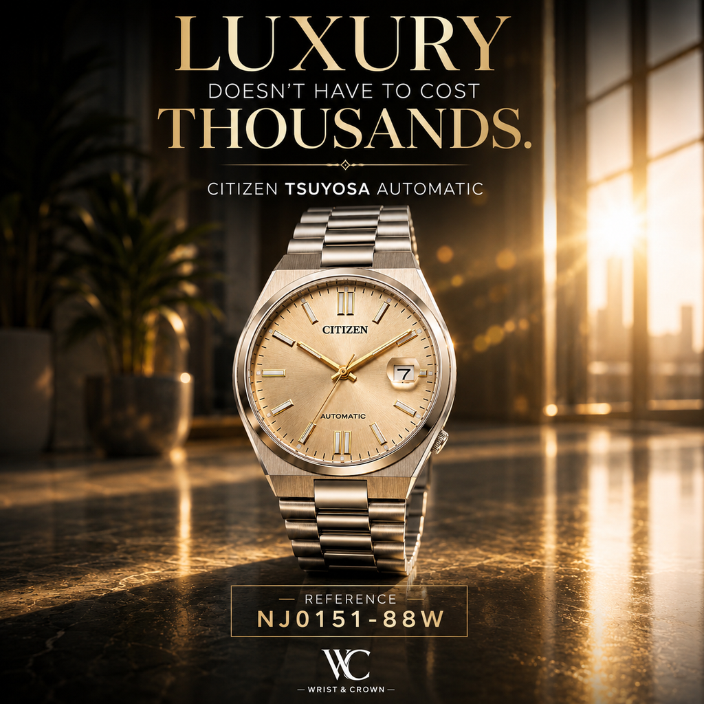 Citizen Tsuyosa NJ0151-88W 40mm Automatic Champagne Dial Watch