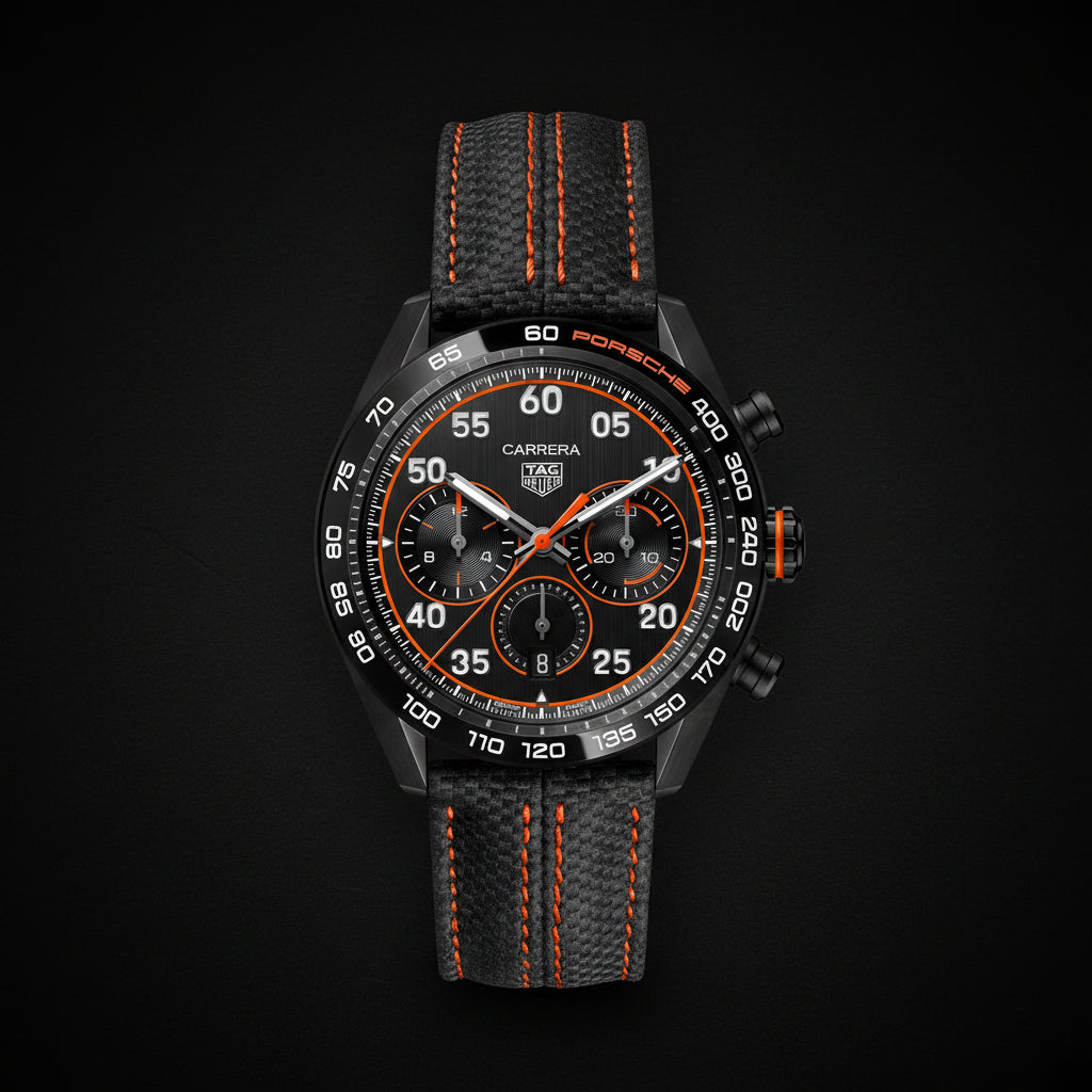 Tag Heier Watch Carrera Porsche Orange Racing Special Edition Cbn2a1m Fc6526