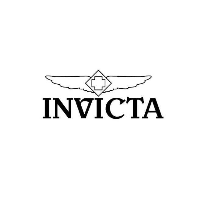 Black Invicta logo with a winged emblem and the word 'INVICTA' centered on a plain white background.