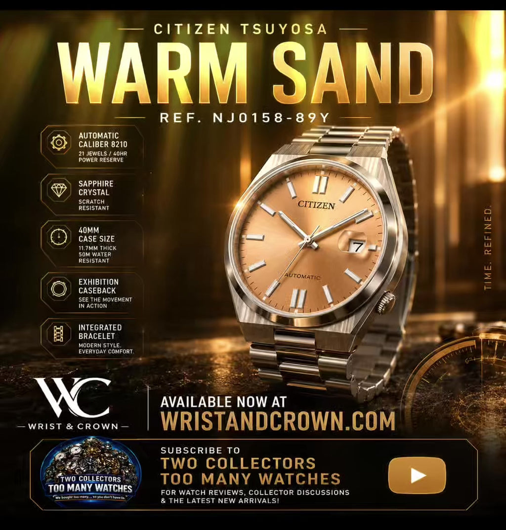 Citizen Tsuyosa NJ0158-89Y 40mm Automatic Warm Sand Dial Stainless Steel Watch